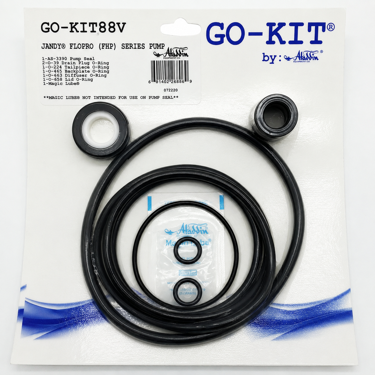 Aladdin GO-KIT88V - Premium Salt Water Repair Seal Kit - Jandy FloPro