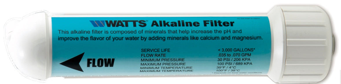 Watts F560105 - Alkaline Replacement Water Filter w- 1/4 inch Quick Connects