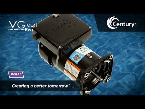 Century Electric VGREEN EVO - EVC165 - Variable Speed Pool Pump Motor - 56J Frame - Round/Circular Flange - 1.65 HP - 115/230 Volt