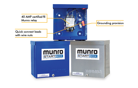 Munro StartBox MPSR110 - Standard - Pump Start Relay - 110V Coil