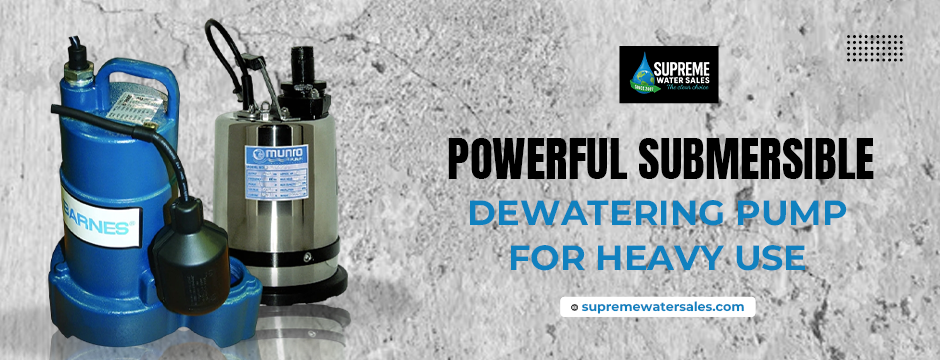 Powerful Submersible Dewatering Pump for Heavy Use