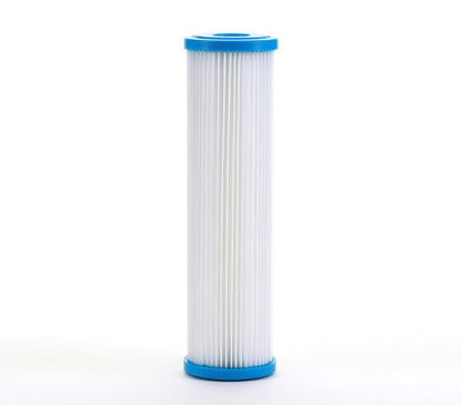 Hydronix Pleated Sediment Water Filter - 10 Micron - 2-1/2 x 9-7/8 inch - SPC-25-1010