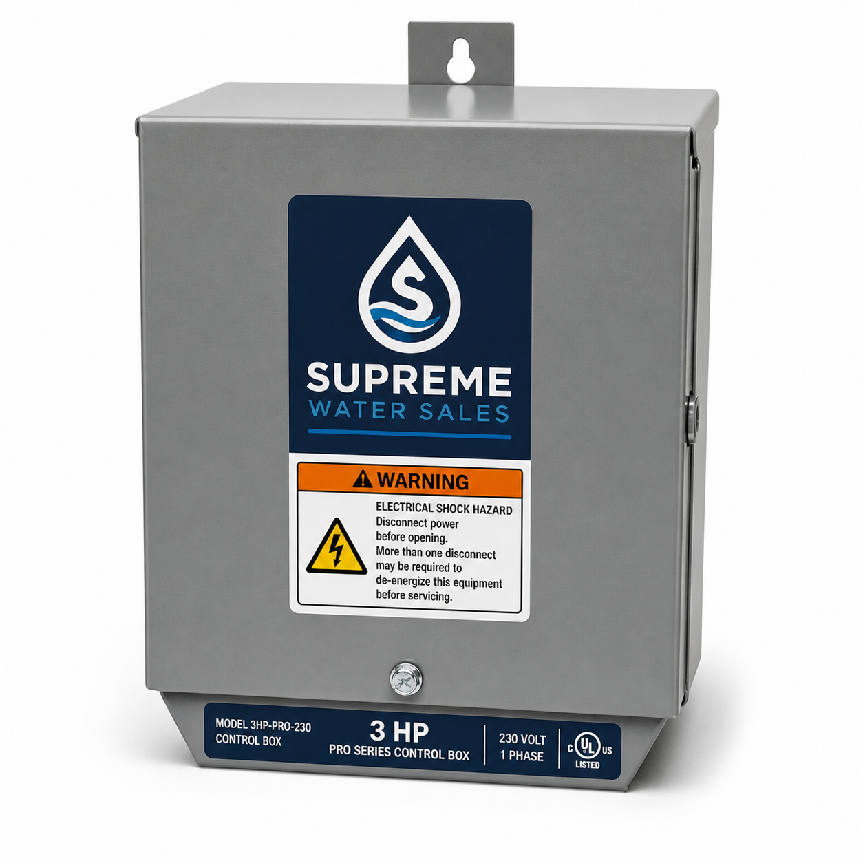3 HP - Submersible Standard Motor Control Box - Pro Series by Supreme Water Sales