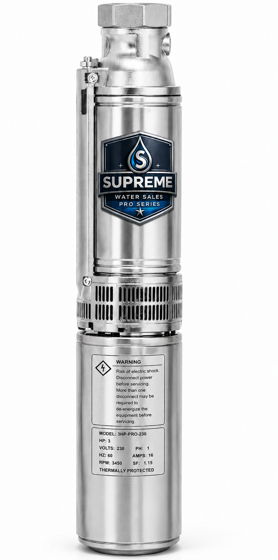 Supreme Water Sales SWS18G15S4-3W230 Submersible Well Pump - 18 GPM - 1.5 HP - 230V - 3 Wire
