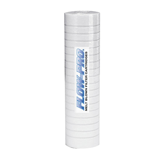 Watts Flow-Pro FPMBG-20-975 Melt Blown Sediment Filter Cartridges - 20 micron - 2-1/2 x 9-3/4 - Grooved