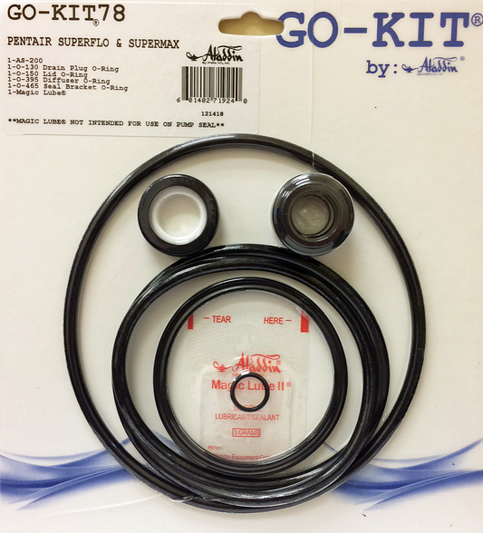 Aladdin GO-KIT-78 - Pool Pump Repair Seal Kit StaRite Supermax / Pentair SuperFlo