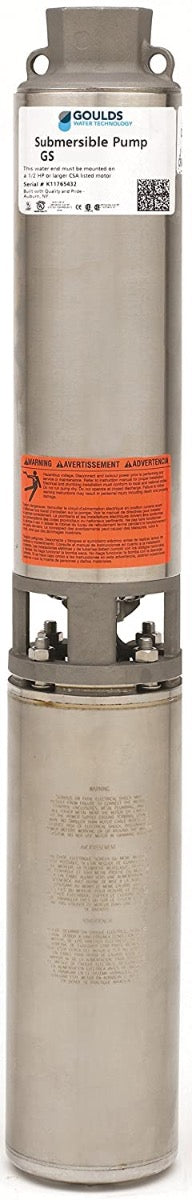 Goulds 18CS10412CL Submersible Pump 18GPM - 1HP - 230V - 3Wire