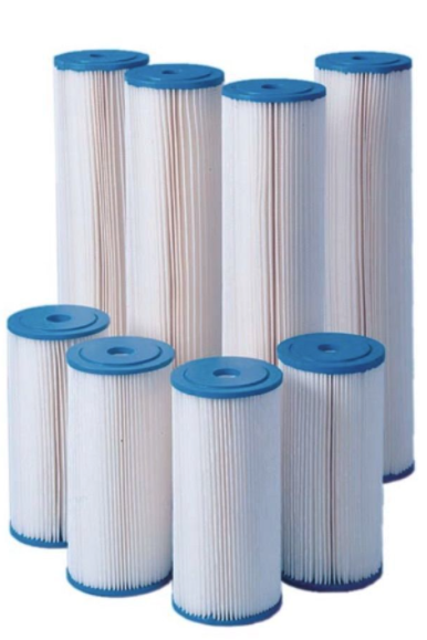Harmsco Calypso Blue Cartridges Premium Polyester-Plus  - 4-1/2 x 9-3/4  - 20 Micron - HB-10-20W