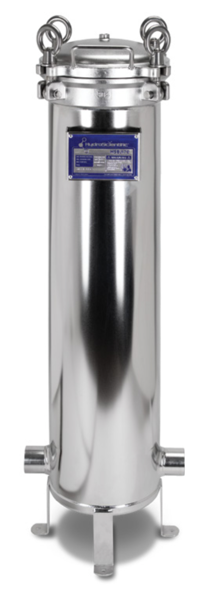 Hydroscientic 252 GPM Stainless Steel Swing Bolt 12-Filter Jumbo 30 inch Filter Housing - MRH-1230-3FL