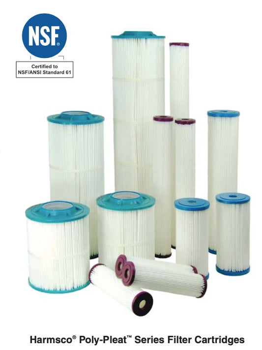 Harmsco Poly-Pleat Series - Pleated Filter Cartridge - Parasite removal - 2.5 x 40 inch - 1 Micron Absolute - PP-701-1/40