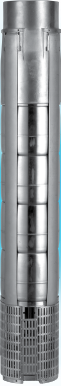 Pearl 6PWS150G75-D3M6 - 6" High Capacity Submersible Full Stainless Steel Pump End ( ONLY ) - ( 7-1/2 HP Rated ) - 150 GPM