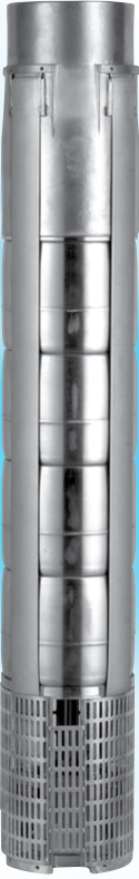 Pearl 6PWS150G75-D3M6 - 6" High Capacity Submersible Full Stainless Steel Pump End ( ONLY ) - ( 7-1/2 HP Rated ) - 150 GPM