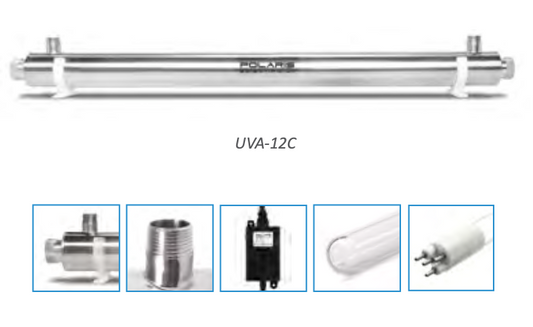 Polaris UV Water Disinfection Systems - 12 GPM - UVA-12C
