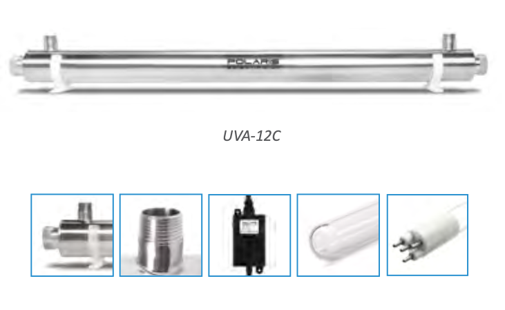 Polaris UV Water Disinfection Systems - 6 GPM - UVA-6C