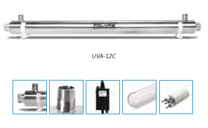 Polaris UV Water Disinfection Systems - 4 GPM - UVA-4C