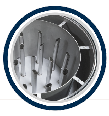 Hydroscientic 28 GPM Stainless Steel Swing Bolt 4-Filter Jumbo 10 inch Filter Housing - MRH-410-2