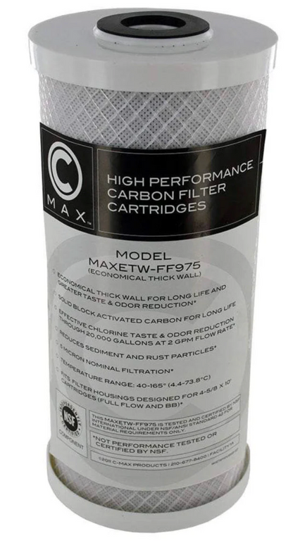Watts C-Max MAXETW-FF975 - Carbon Block Filter Cartridge - 4-5/8 x 9-3/4 - Full Flow
